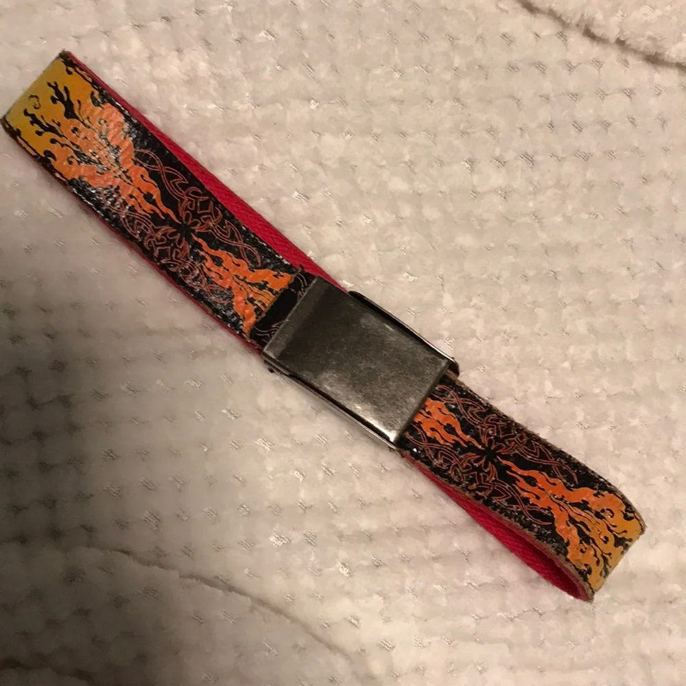 Toddler boys fire flame belt